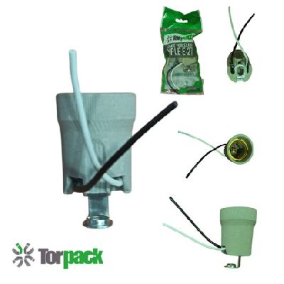 SOCATE DE PORCELANA E27 C/CABLE