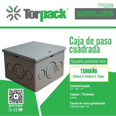 CAJA DE METAL 150x150x75
